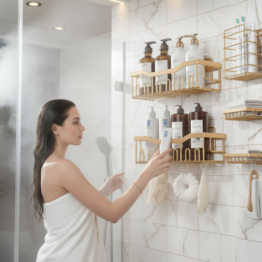 Dluxe Ave. 5 -Pack Large Capacity shower shelf/ Rustproof Stainless Steel
