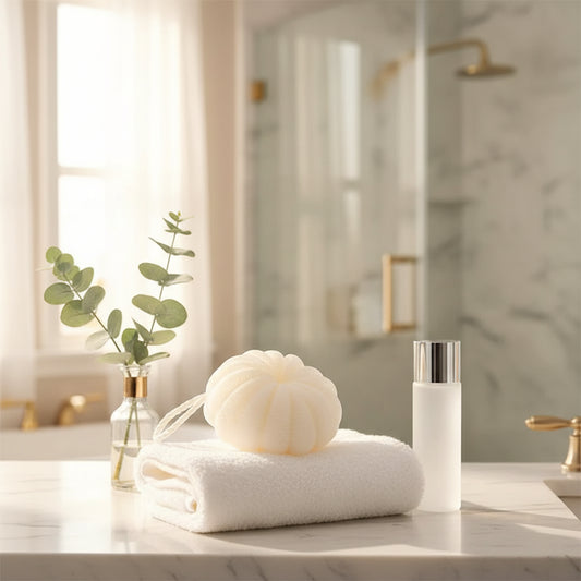 Dluxe Ave. Soft Mesh Bath Balls for Exfoliating Shower Scrub