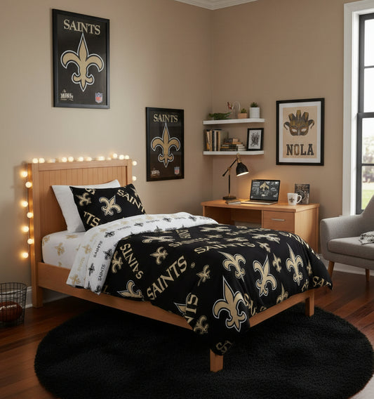 Dluxe Ave. (TWIN) NFL 4 Pcs Comforter Set