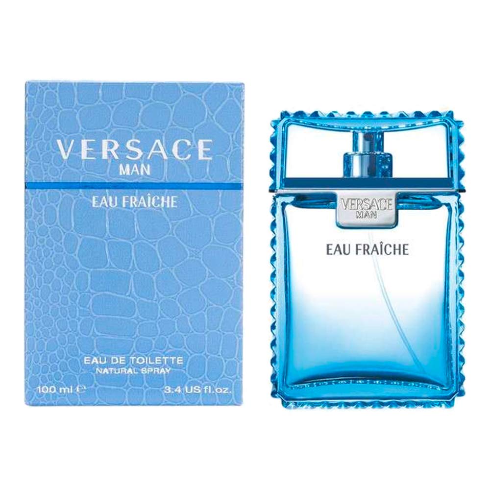 Dluxe Ave. Versace Man Eau Fraiche by Versace for Men 3.4 oz Eau de Toilette Spray