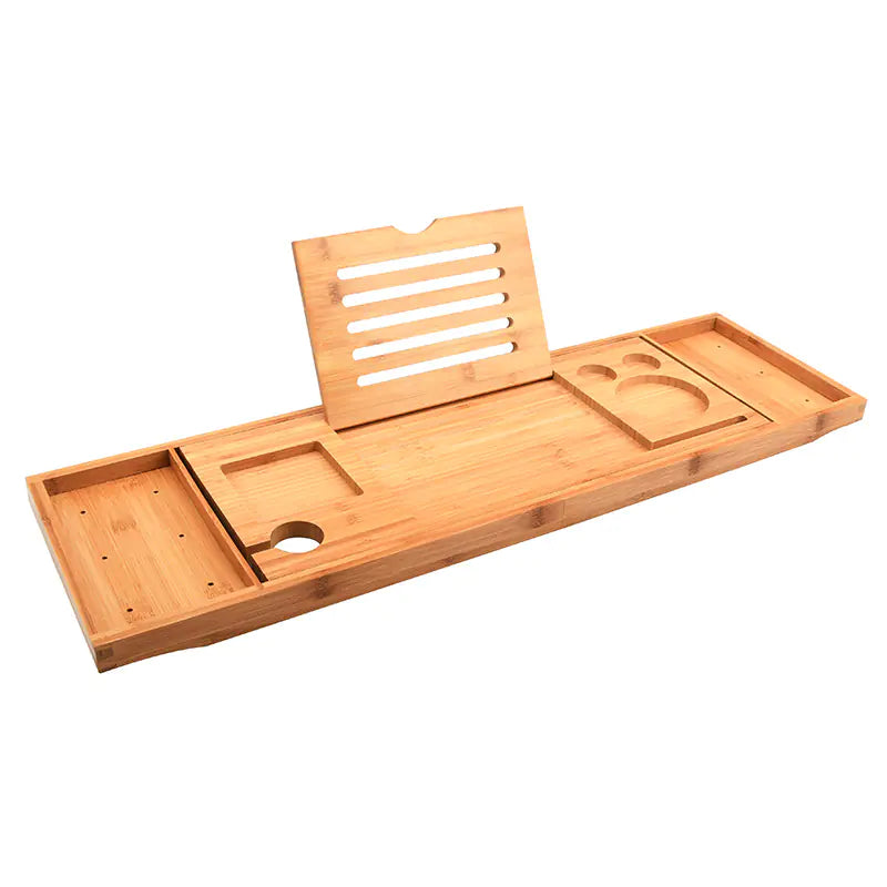 Dluxe Ave. Expandable Non-Slip Bamboo Bathtub Storage Rack