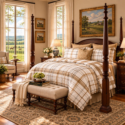 Dluxe Ave. (FULL/QUEEN) 8-Piece Comforter Set, Taupe