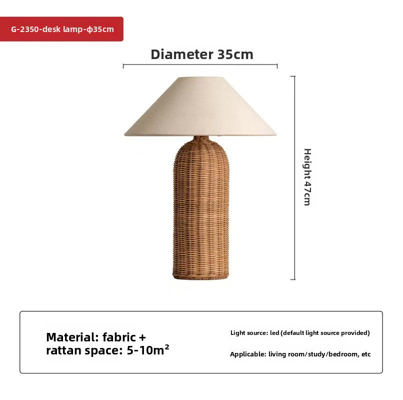 Dluxe Ave. Wabi-Sabi Style Bedside Table Lamp