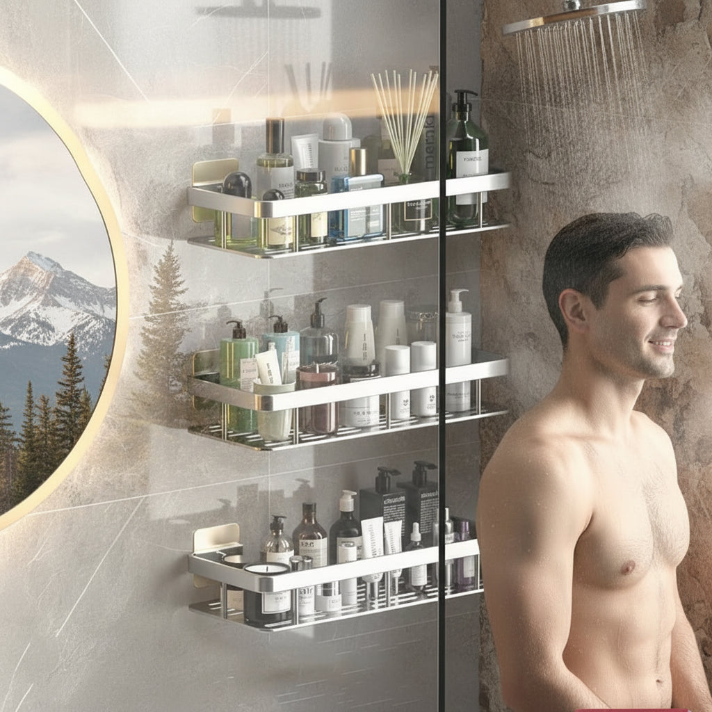 Dluxe Ave Wall-mounted Bathroom Shelf