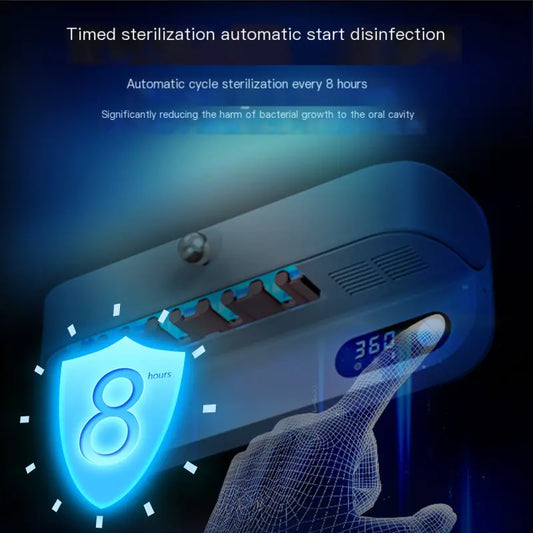 Dluxe Ave. Smart UV Toothbrush Sterilizer and Dryer with Holder