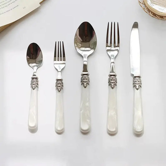Dluxe Ave. Retro European Style Luxury Stainless Steel Cutlery Set
