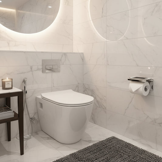Dluxe Ave. Stainless Steel Waterproof Paper Towel Holder for Bathrooms