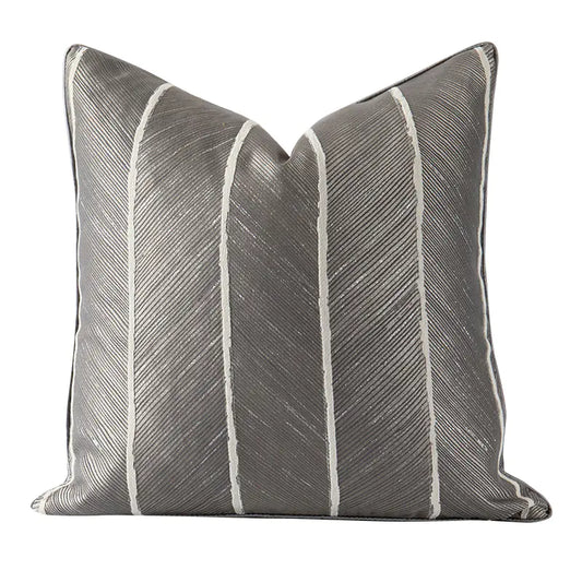 Dluxe Ave. Light Luxury Jacquard Sofa Cushion for Modern Living Room