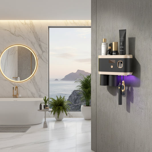 Dluxe Ave. Smart UV Toothbrush Holder/ With Disinfection & Rechargeable Function