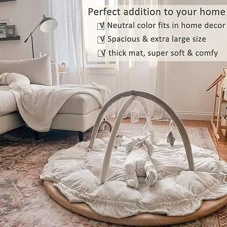 Dluxe Ave. Removable Plush Baby Play Mat with Toys