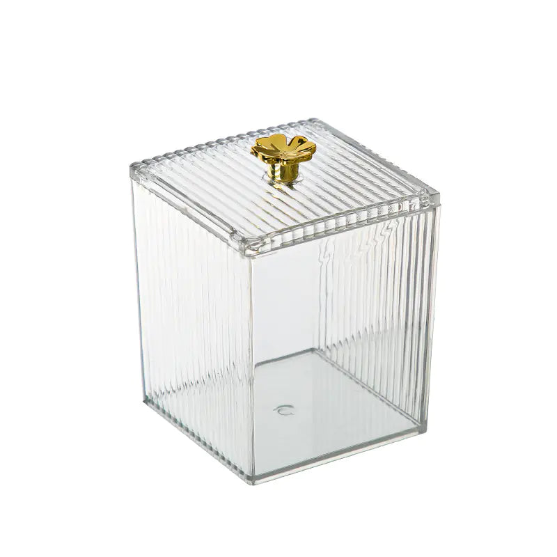 Dluxe Ave. Transparent Cosmetic Storage Box for Makeup and Jewelry
