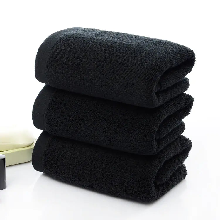 Dluxe Ave. Black Pure Cotton Towels - 21 Strand Hotel Supply