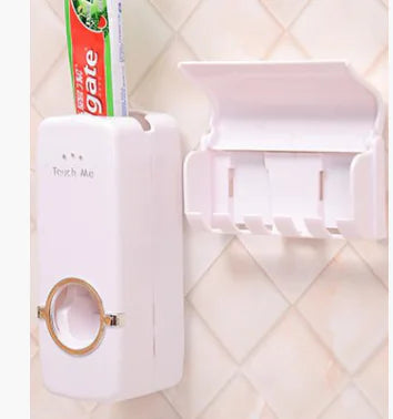 Dluxe Ave. Toothpaste Dispenser and Toothbrush Holder Set