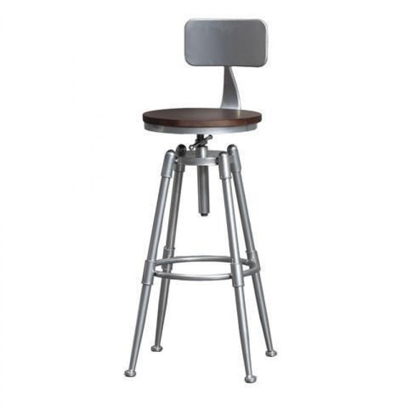 Industrial Style Adjustable Height Bar Stool