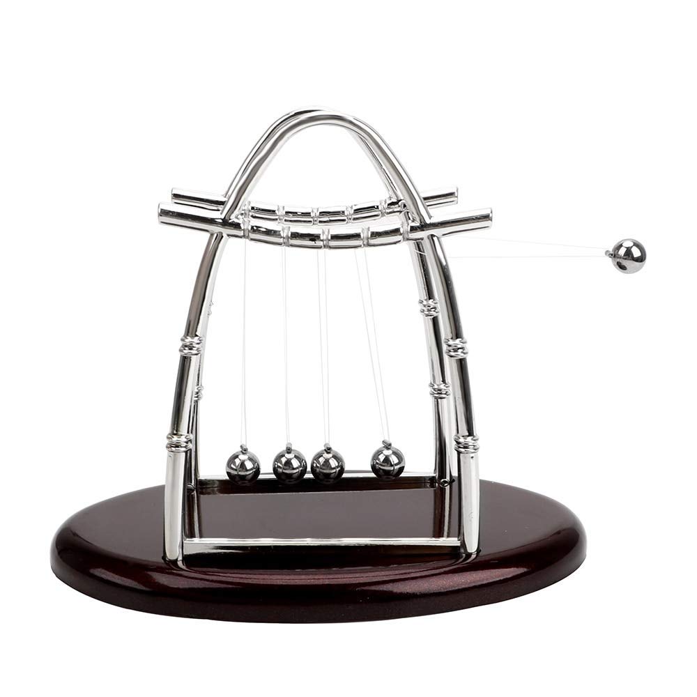 Dluxe Ave. Cradle Balance Ball Classic Science Physics Pendulum,  (Arch Shape)