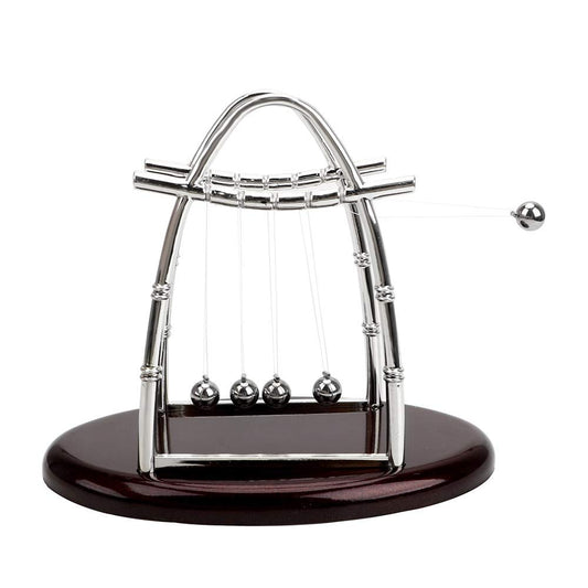 Dluxe Ave. Cradle Balance Ball Classic Science Physics Pendulum,  (Arch Shape)