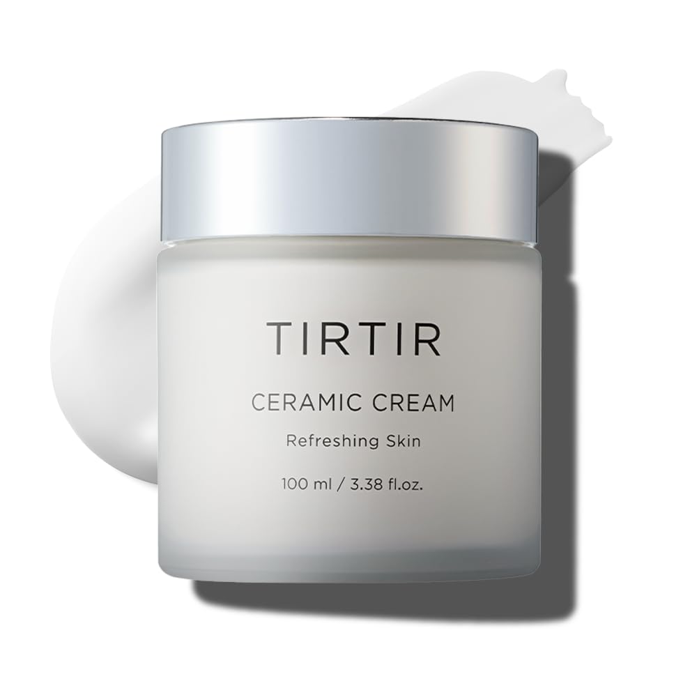 Dluxe Ave. TIRTIR Natural Ceramide Cream | Deep moisturizer for Glass Skin Polyglutamic acid Centella Asiatica Extract Skin barrier Lightweight Mild Nature derived ingredients Dry skin Korean skincare