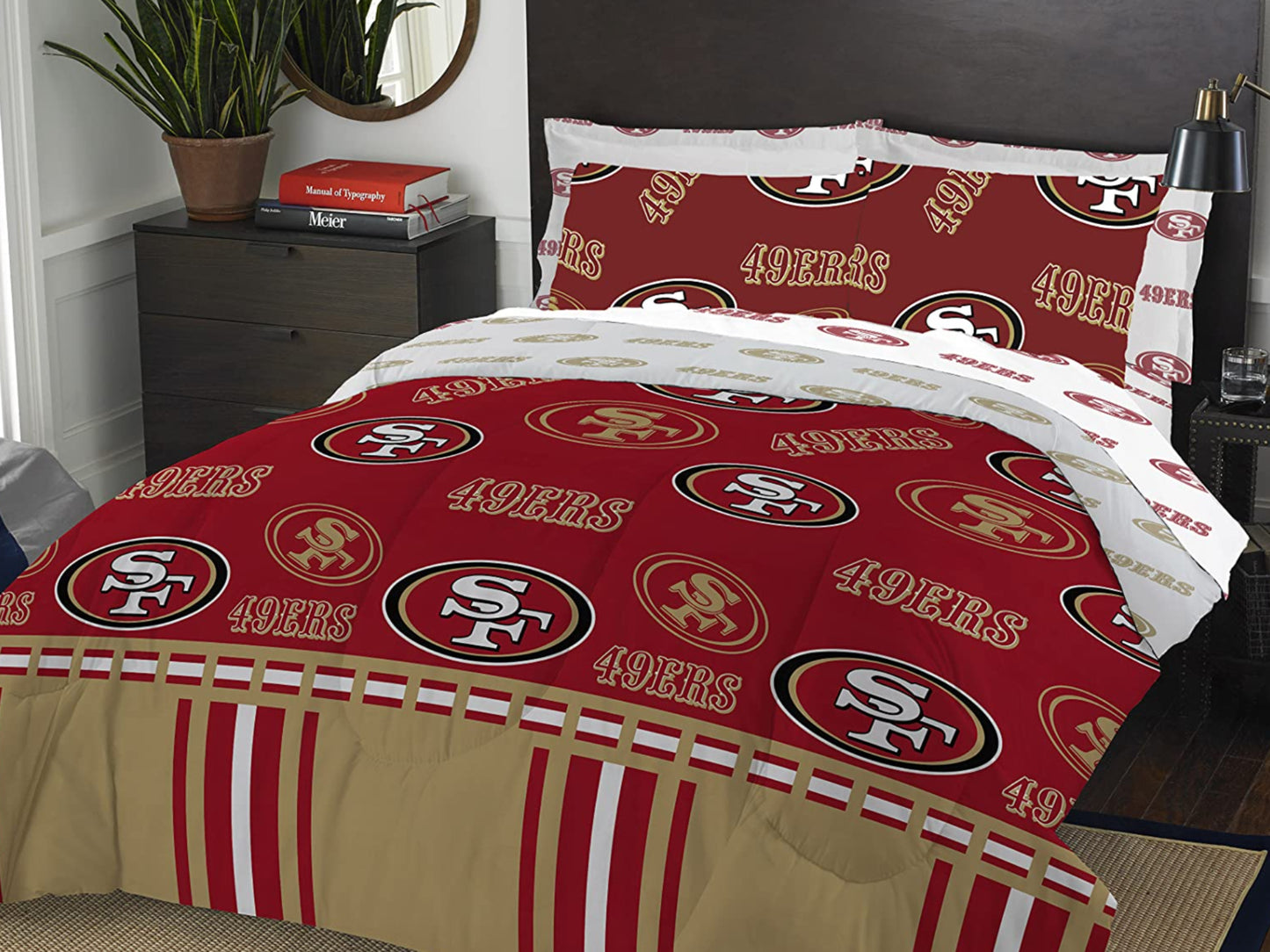 Dluxe Ave. ( FULL )  NFL 5 Pcs Comforter Set