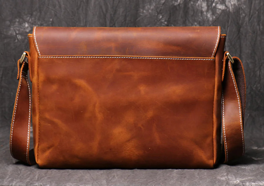 Dluxe Ave. Vintage Handmade Leather Crossbody Bag