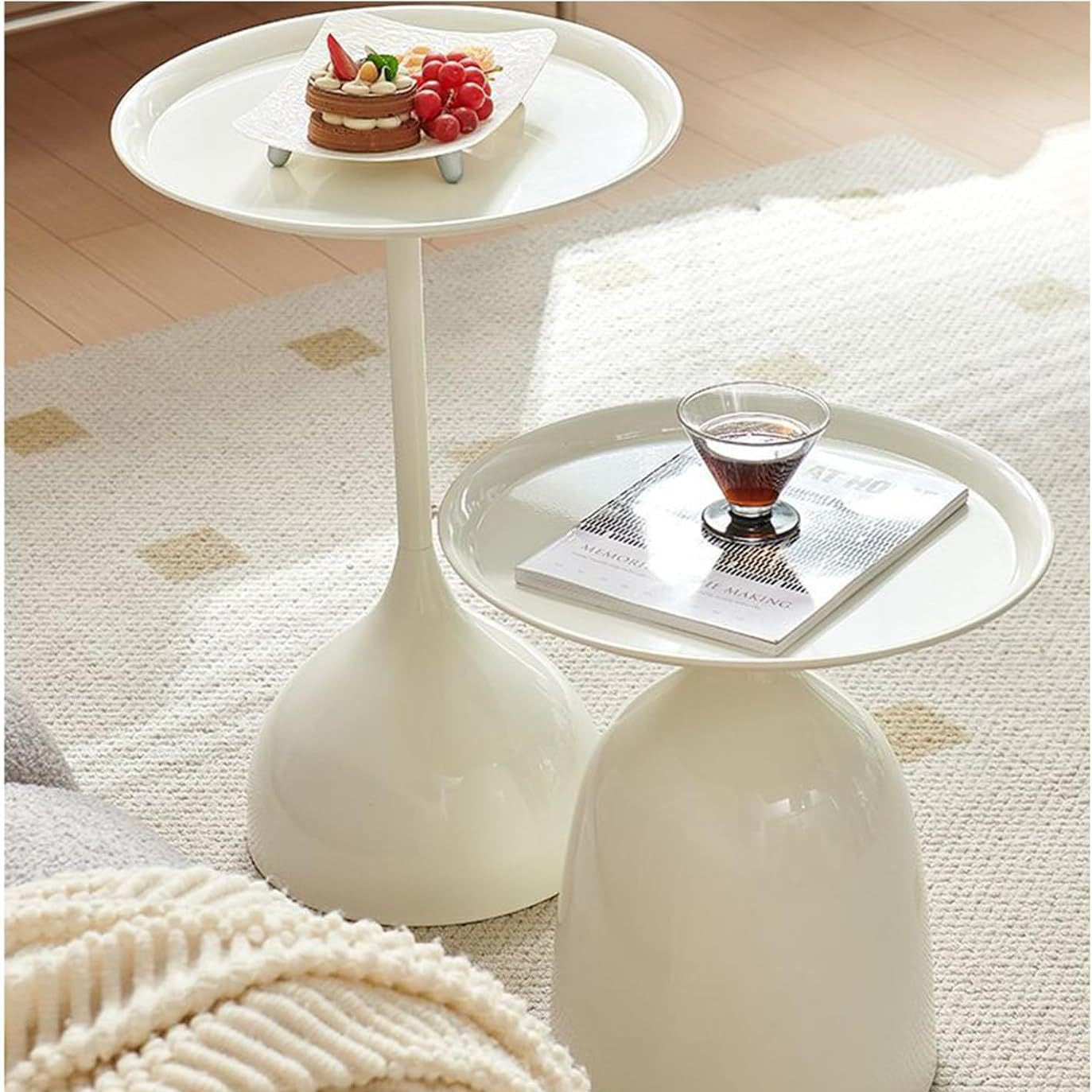 Minimalist Iron Art Round Side Table