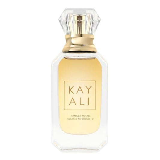 Dluxe Ave. Kayali By Huda Beauty Vanilla Royale Sugared Patchouli | 64 Limited Edition Eau De Parfum TRAVEL SIZE (10 ml / 0.34 fl oz)