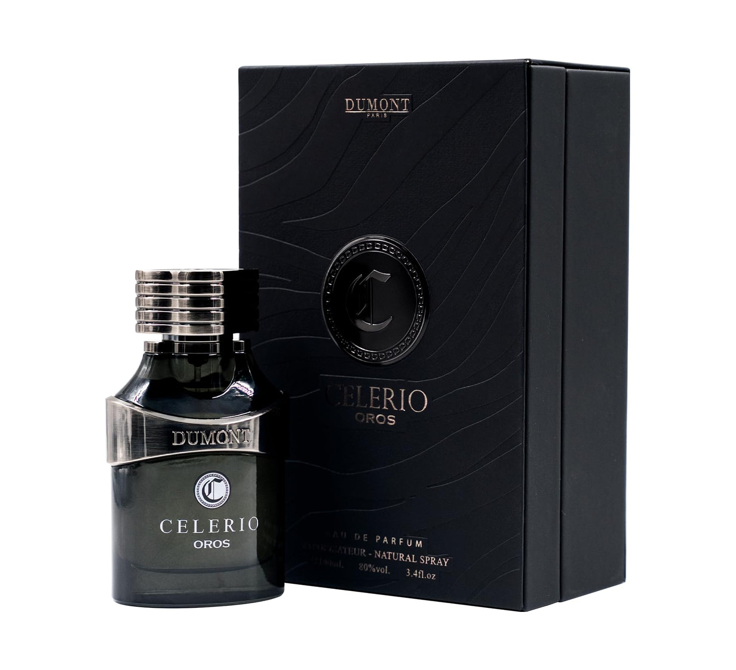 Dluxe Ave. DUMONT Celerio Oros Eau De Perfume Men - Fragrance Of Lemon & Fresh Fruits - Celerio Perfum Unisex Suitable for Men & Women - Long Lasting Cologne Mist & Body Spray 3.4oz (Black 80% vol)