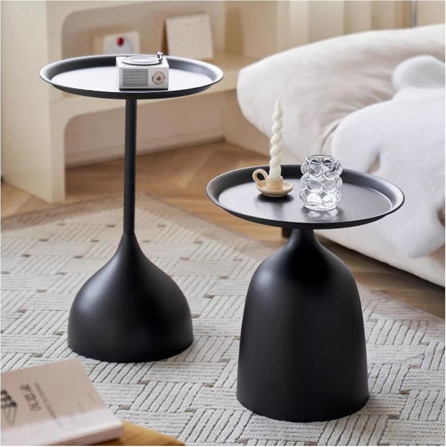 Minimalist Iron Art Round Side Table