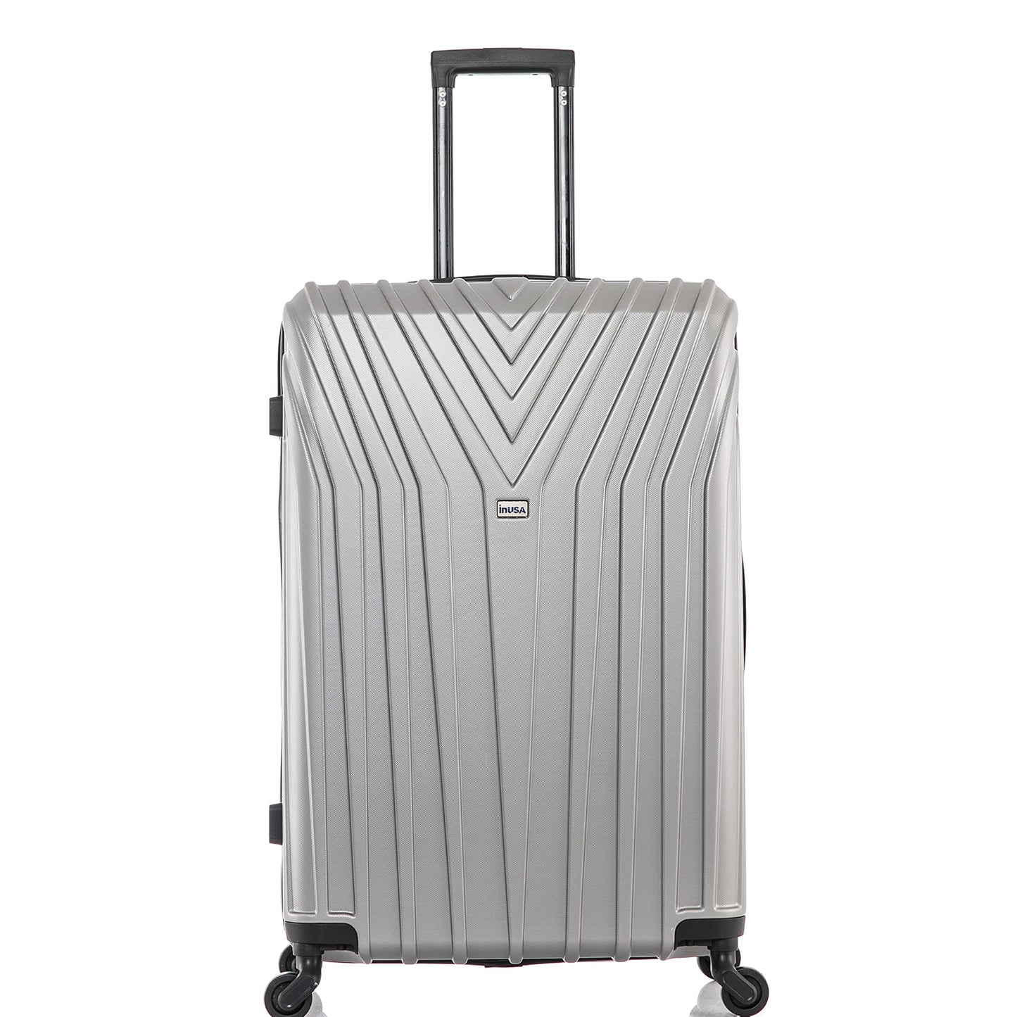 Dluxe Ave. Durable Lightweight Hardside Suitcase/ Spinner Wheels/ 28-Inch Large (Grey)