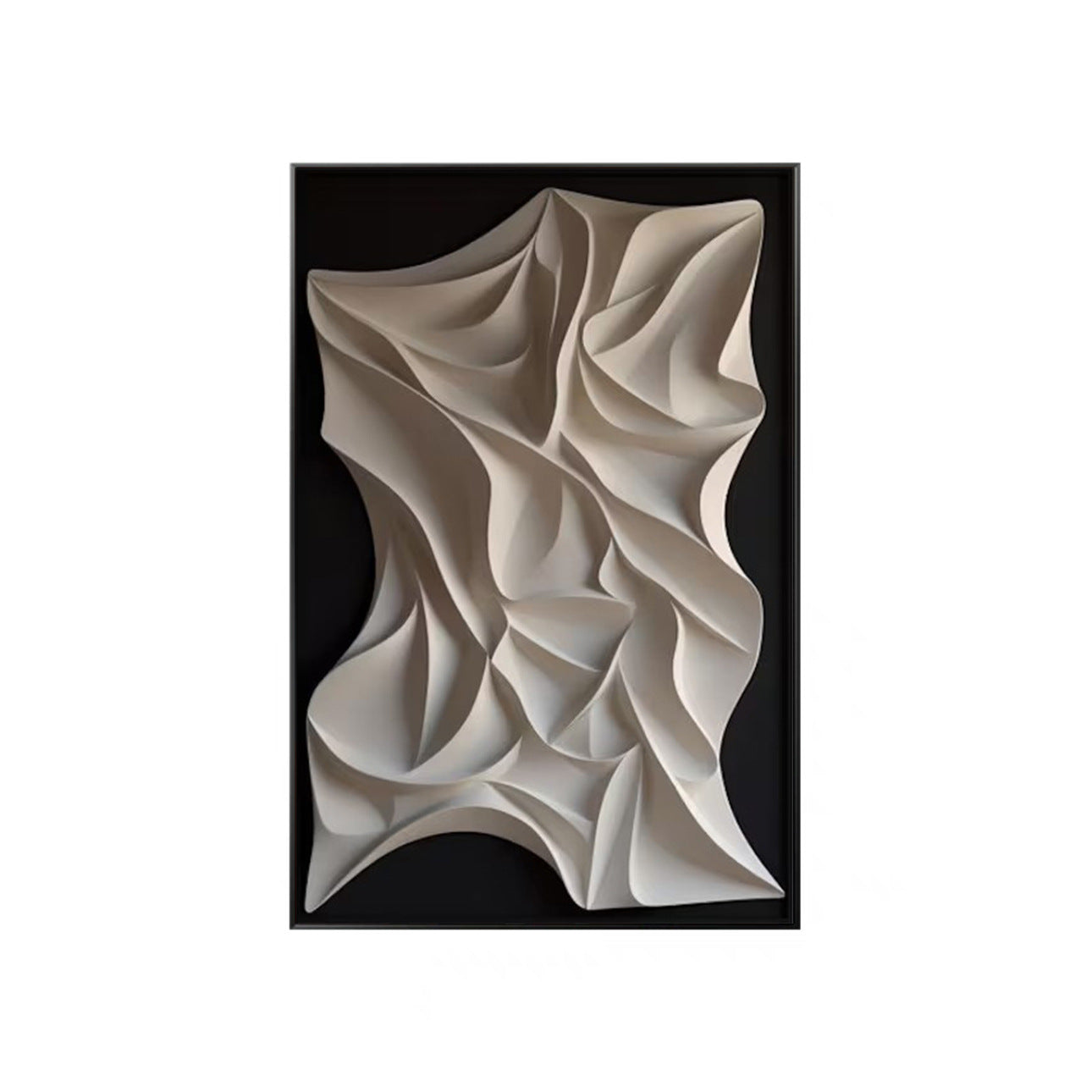 Minimalist Abstract Wall Art with Aluminum Frame