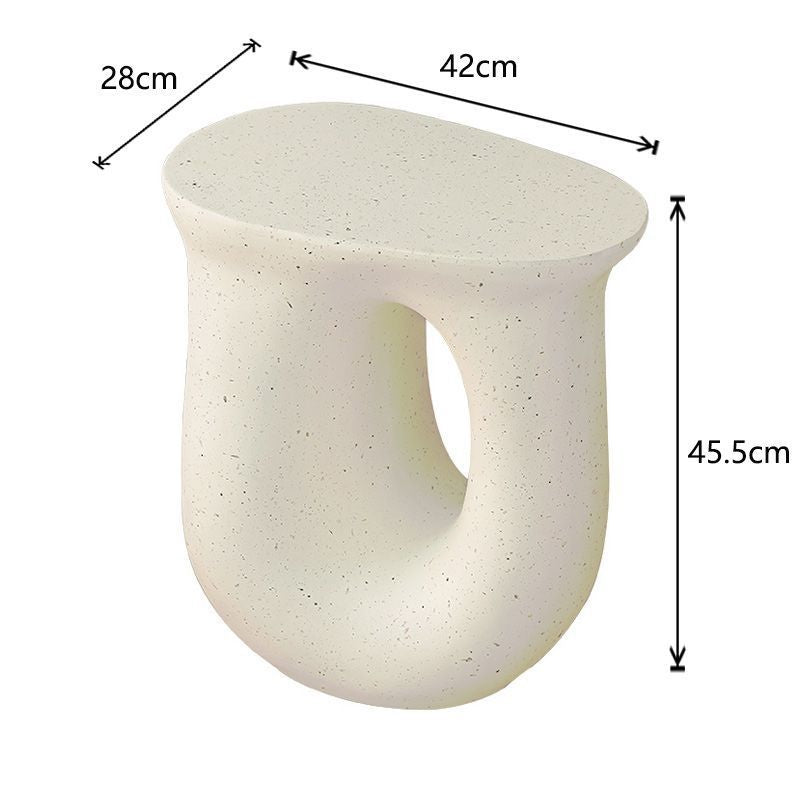 Artistic Rubber Wood Side Table