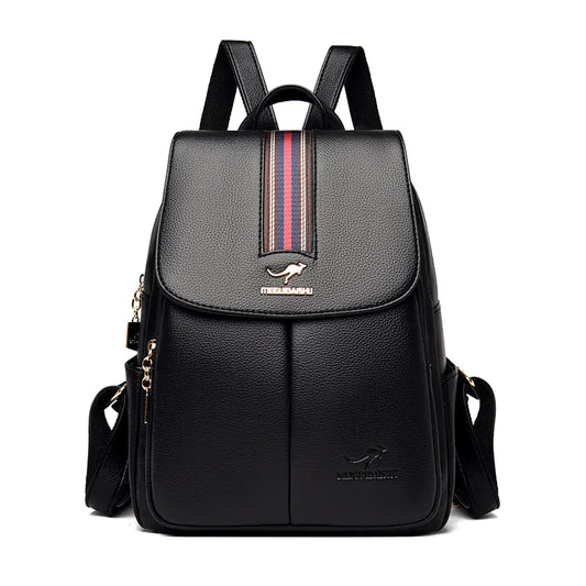 Large Capacity Women's Soft Leather Backpack