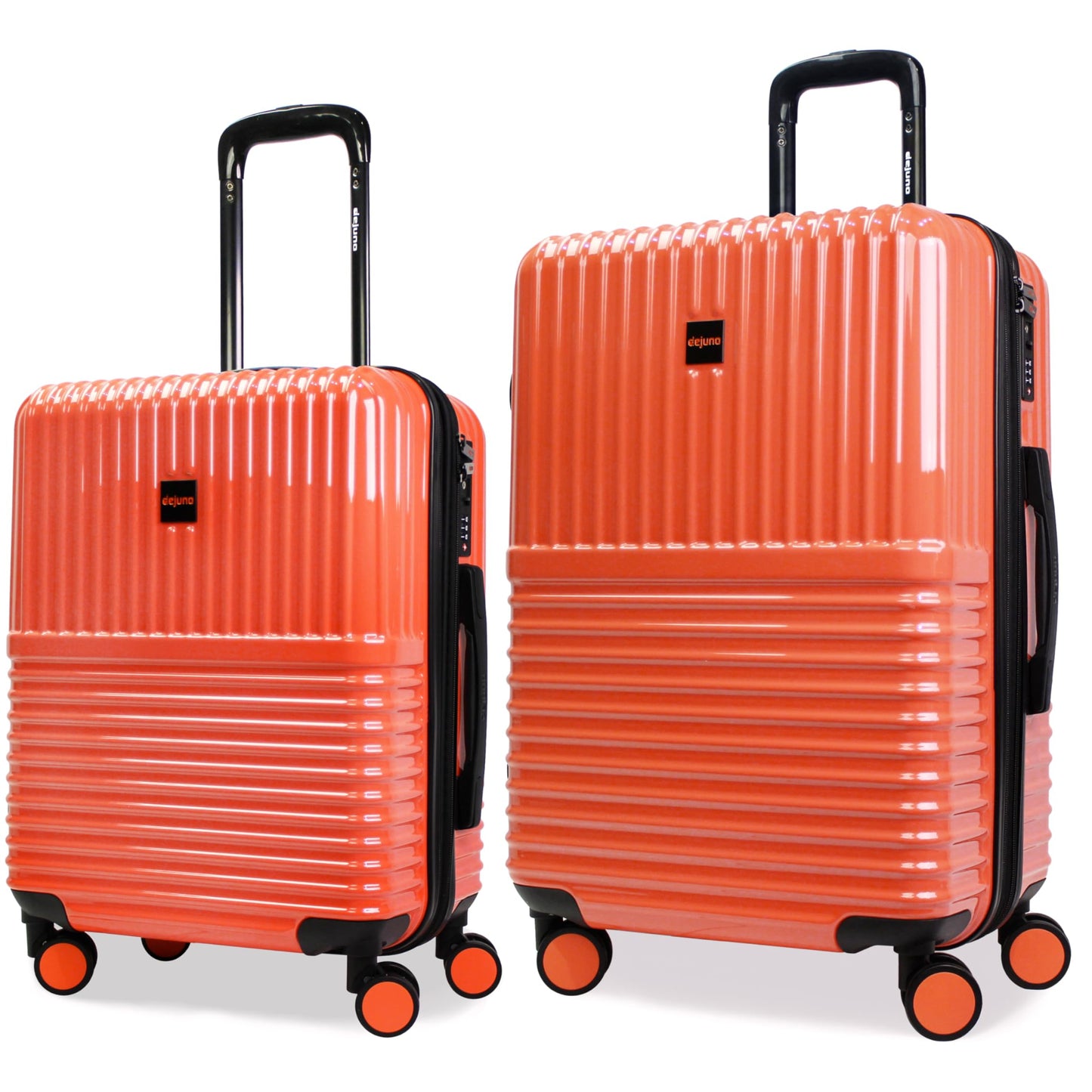 Dluxe Ave. Lightweight Hardside Expandable 2-Piece Set/ Spinner Wheels/ TSA Lock/ Coral 2-Pcs (20in24in)