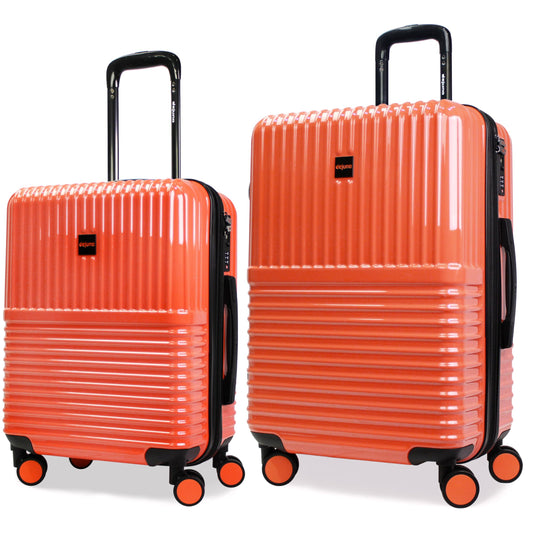 Dluxe Ave. Lightweight Hardside Expandable 2-Piece Set/ Spinner Wheels/ TSA Lock/ Coral 2-Pcs (20in24in)