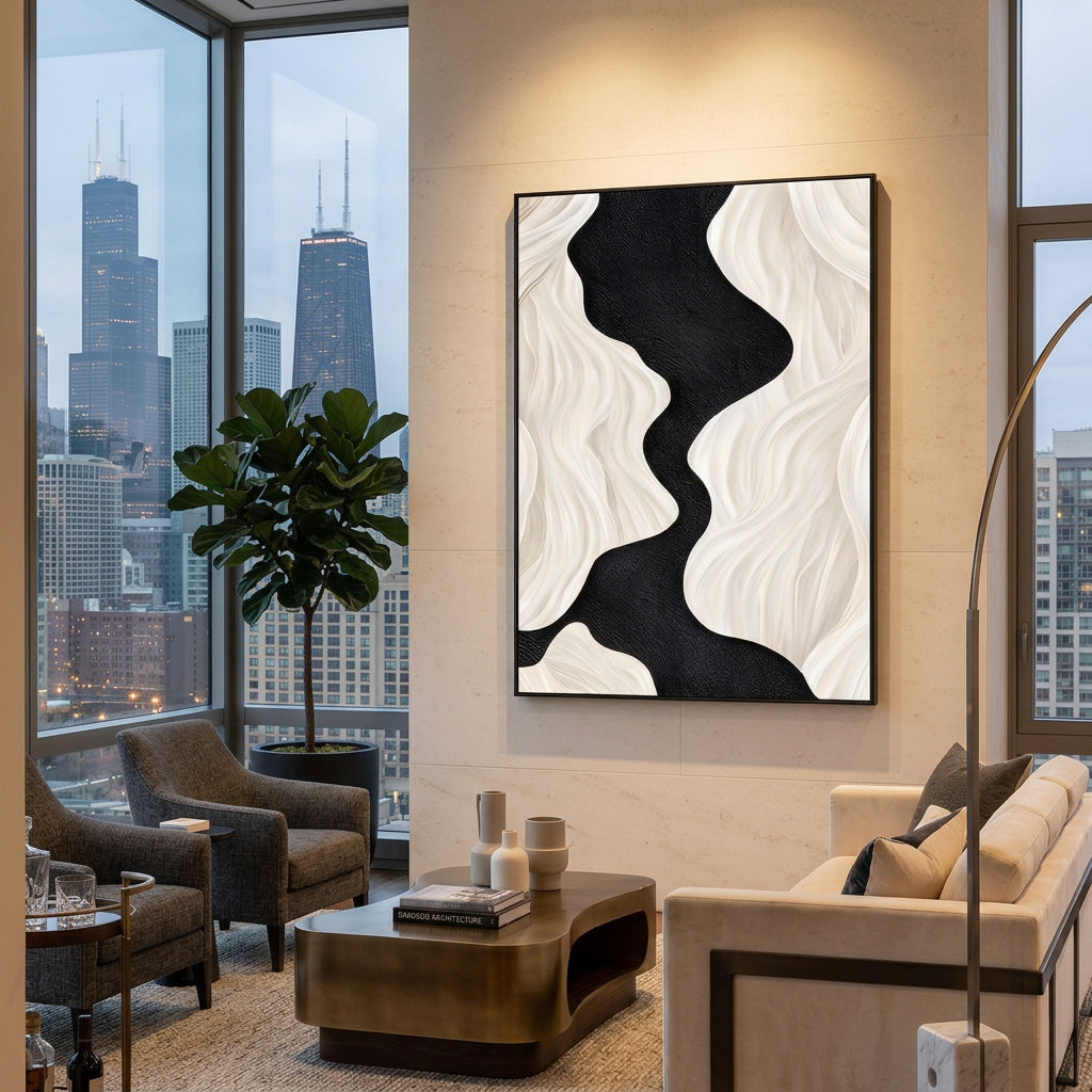 Dluxe Ave. Abstract Sofa Background Wall Decorative Painting