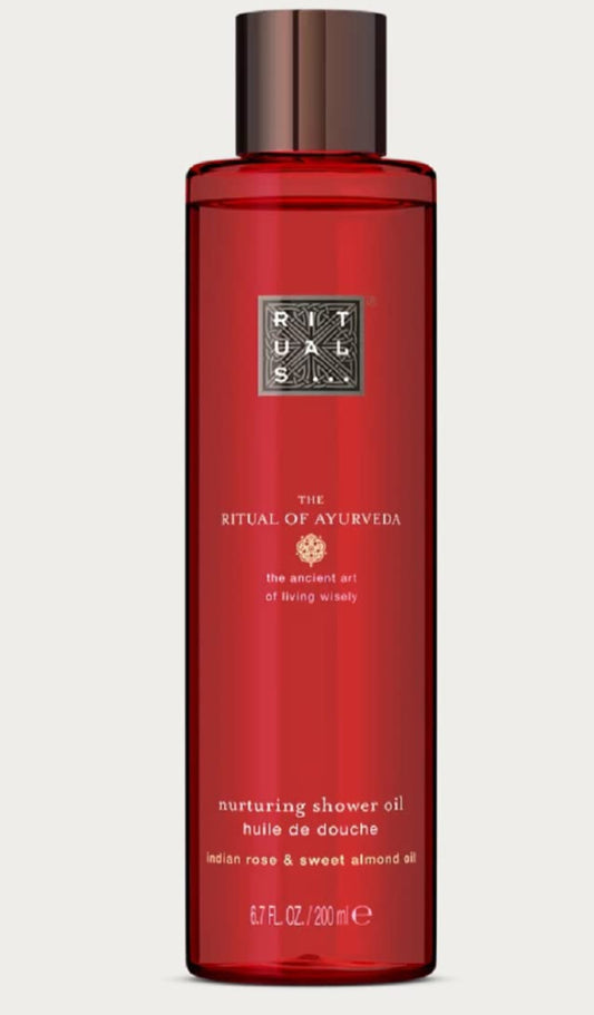 Dluxe Ave.  The Rituals of Ayurveda Shower oil/ Indian rose sweet almond oil 200ml