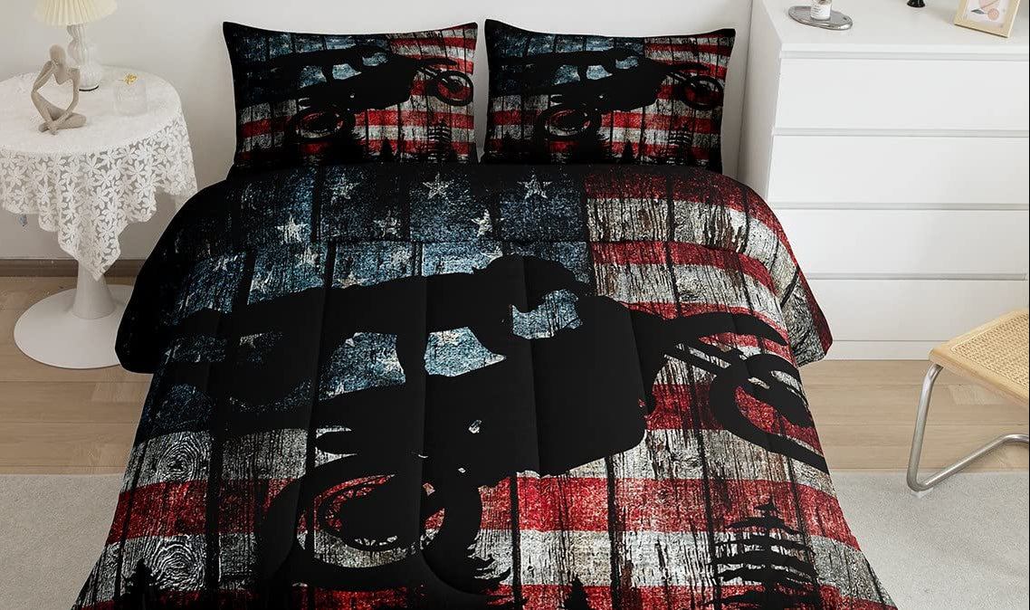 Dluxe Ave. ( FULL ) 3 Pcs Comforter Set, Multi- Color