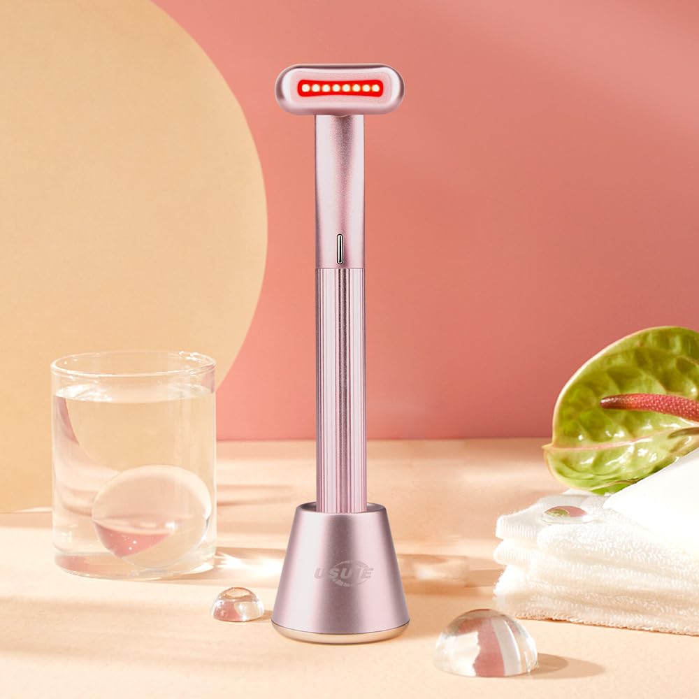 Dluxe Ave.  4 in 1 Facial Wand Red Light Therapy/  Pink