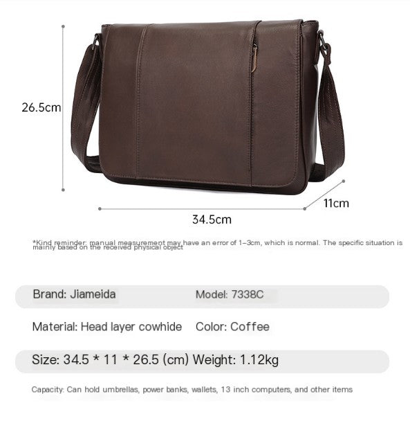 Dluxe Ave. Genuine Leather Business Bag