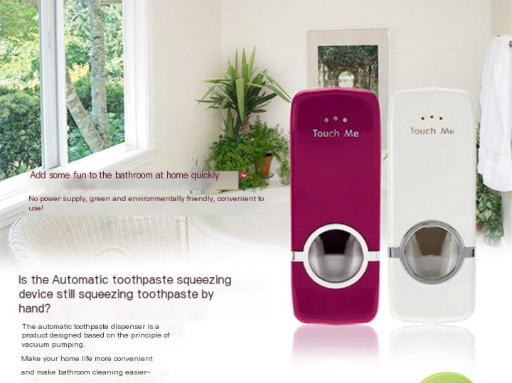 Dluxe Ave. Toothpaste Dispenser and Toothbrush Holder Set