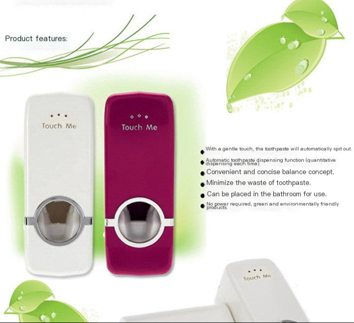 Dluxe Ave. Toothpaste Dispenser and Toothbrush Holder Set