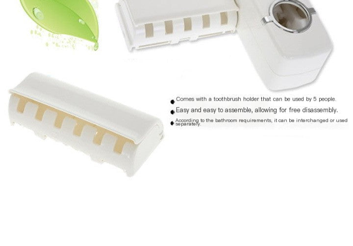 Dluxe Ave. Toothpaste Dispenser and Toothbrush Holder Set