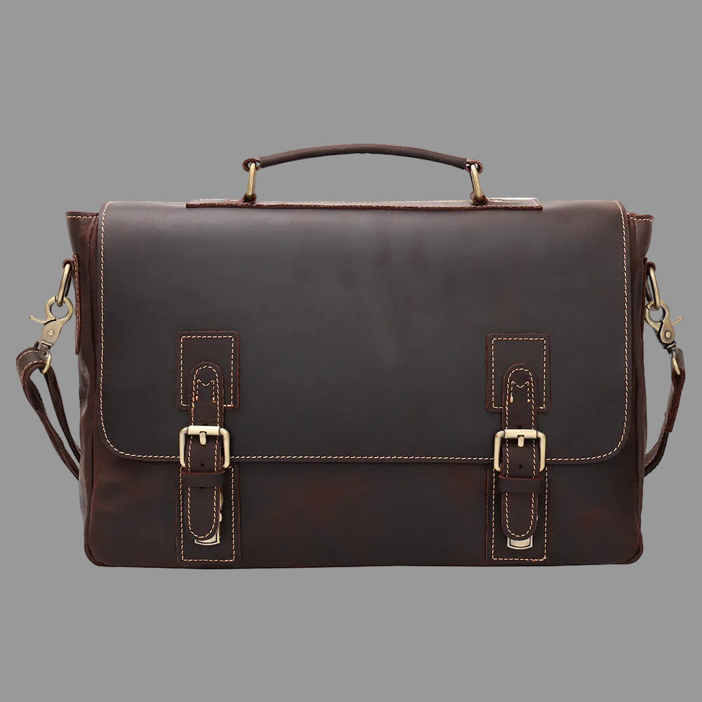 Dluxe Ave. Genuine Leather Business Briefcase