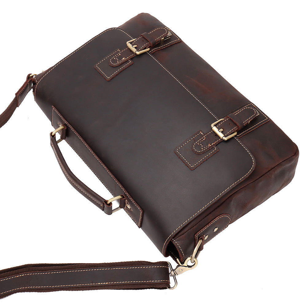 Dluxe Ave. Genuine Leather Business Briefcase