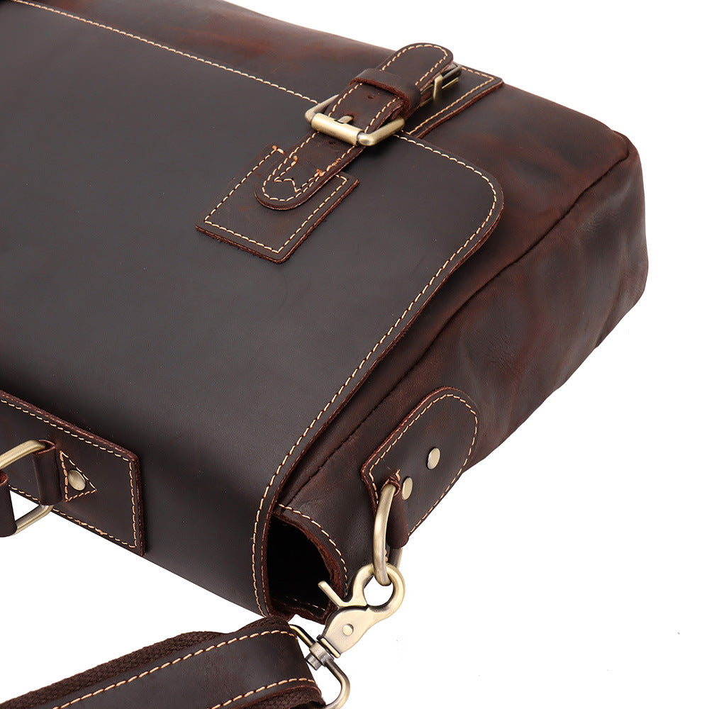 Dluxe Ave. Genuine Leather Business Briefcase