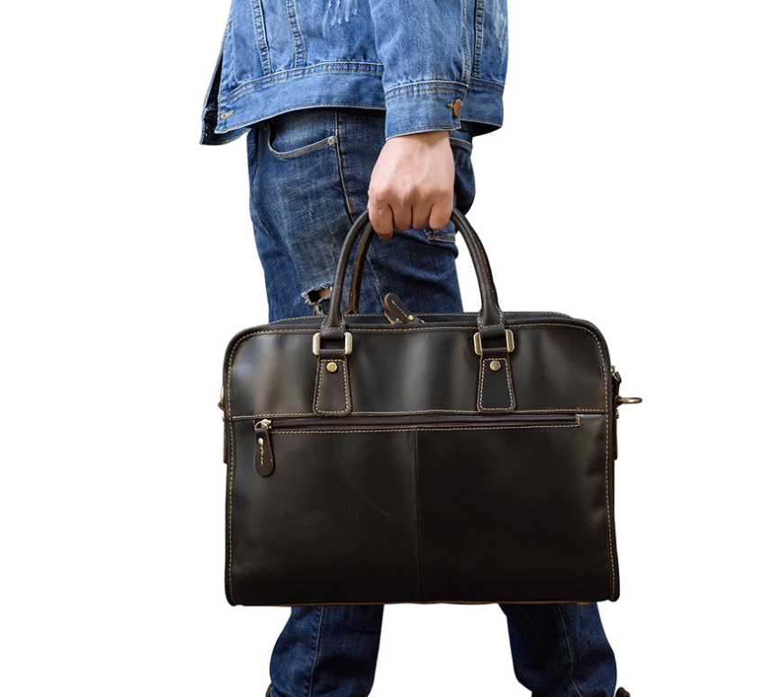 Dluxe Ave.  Genuine Leather Business Travel Bag