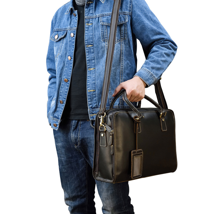 Dluxe Ave.  Genuine Leather Business Travel Bag