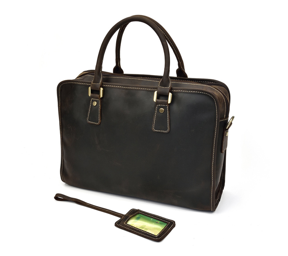 Dluxe Ave.  Genuine Leather Business Travel Bag