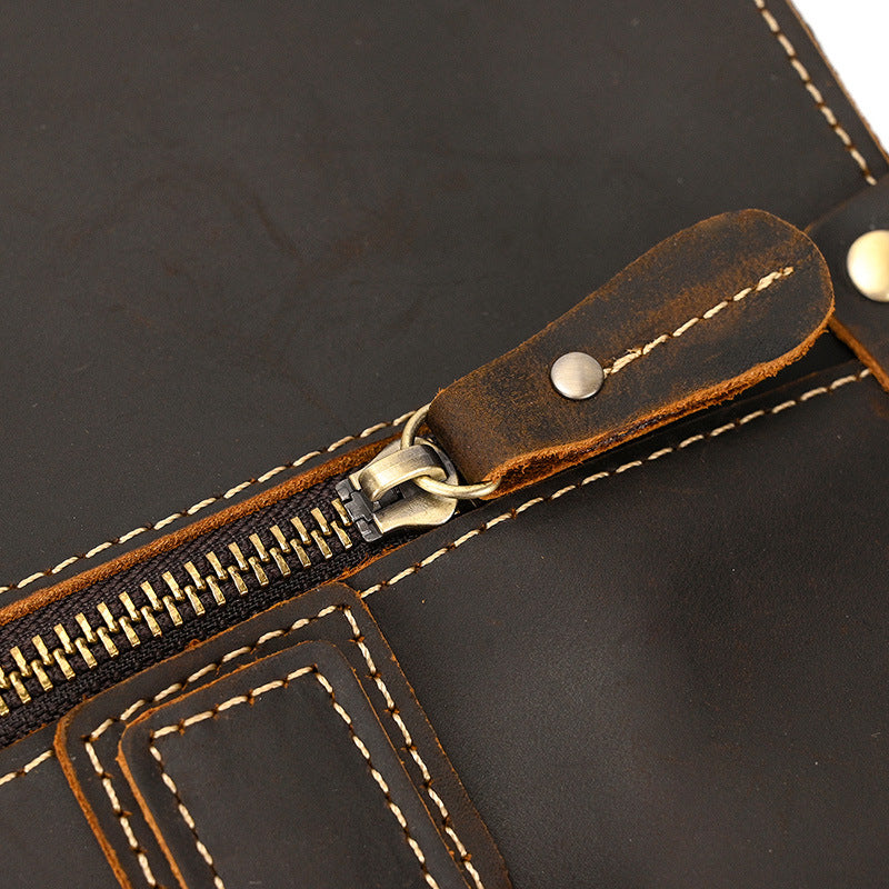 Dluxe Ave. Luxury Leather Business Briefcase/ 14"