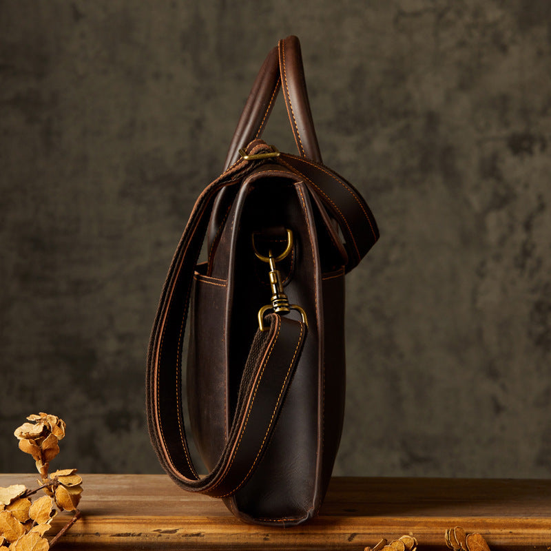 Dluxe Ave. Genuine Leather Business Briefcase