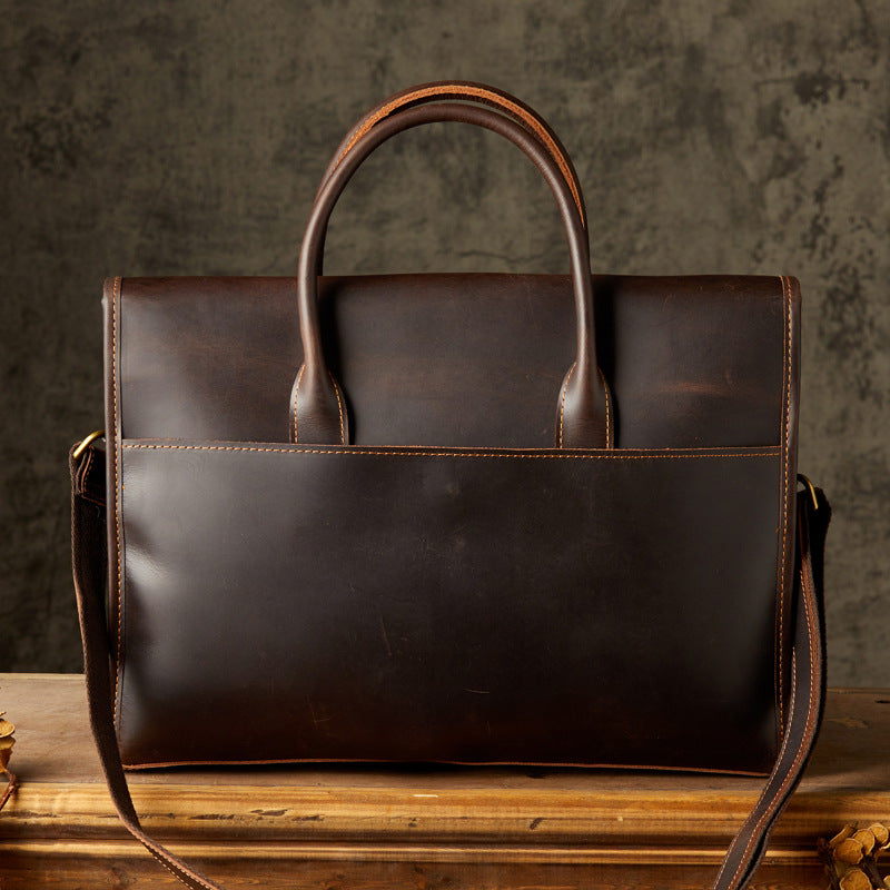Dluxe Ave. Genuine Leather Business Briefcase